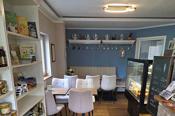 Cafe in der Vila Radus in Raddusch